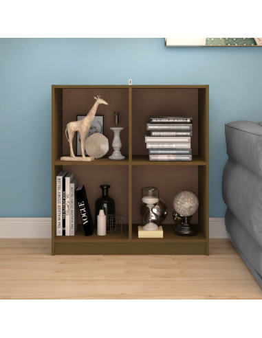 Credenza Marrone Miele 70x33x76 cm in Legno Massello di Pino