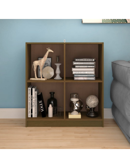 Credenza Marrone Miele 70x33x76 cm in Legno Massello di Pino