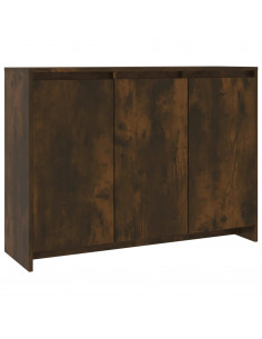 Credenza Rovere Fumo 102x33x75 cm in Truciolato 2