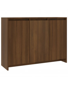 Credenza Rovere Marrone 102x33x75 cm in Truciolato 2