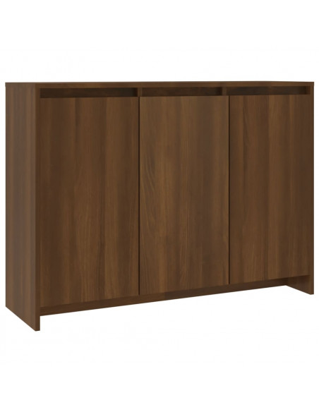 Credenza Rovere Marrone 102x33x75 cm in Truciolato
