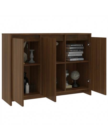 Credenza Rovere Marrone 102x33x75 cm in Truciolato