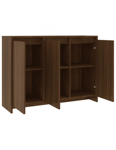 Credenza Rovere Marrone 102x33x75 cm in Truciolato
