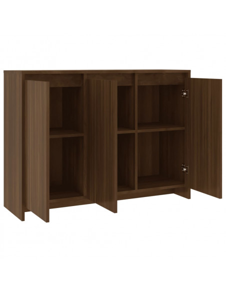 Credenza Rovere Marrone 102x33x75 cm in Truciolato
