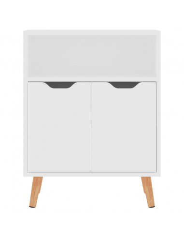 Credenza Bianca 60x30x72 cm in Legno Multistrato