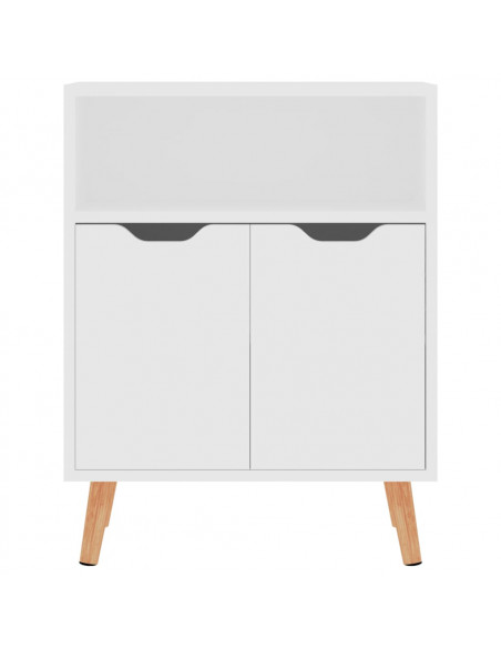 Credenza Bianca 60x30x72 cm in Legno Multistrato