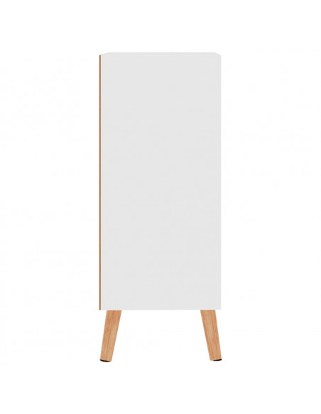 Credenza Bianca 60x30x72 cm in Legno Multistrato