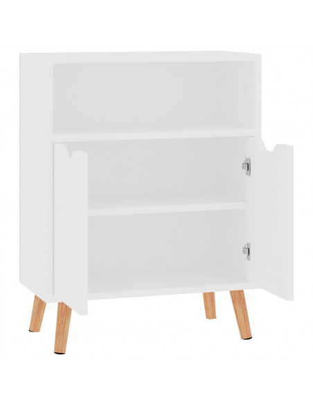 Credenza Bianca 60x30x72 cm in Legno Multistrato