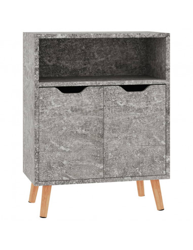 Credenza Grigio Cemento 60x30x72 cm in Legno Multistrato