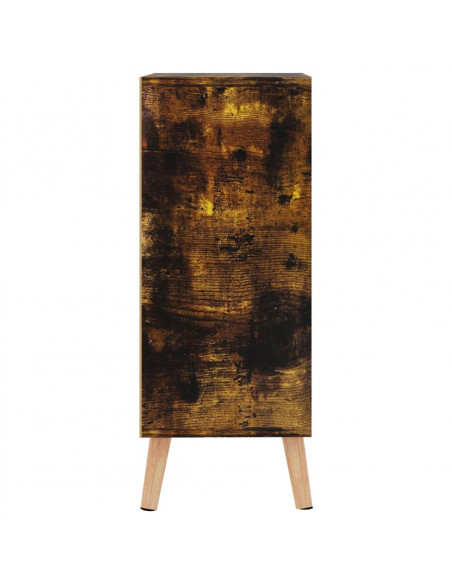 Credenza Rovere Fumo 60x30x72 cm in Legno Multistrato