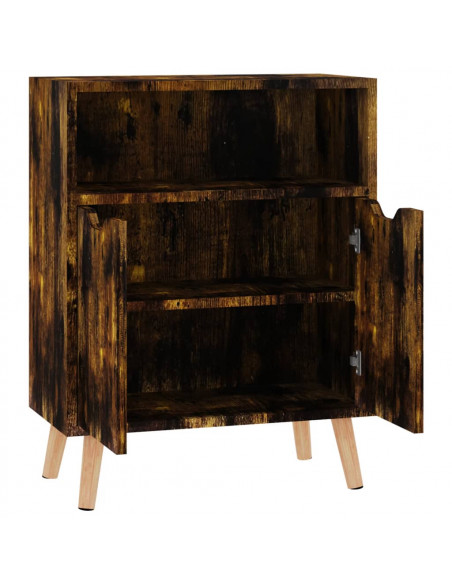 Credenza Rovere Fumo 60x30x72 cm in Legno Multistrato