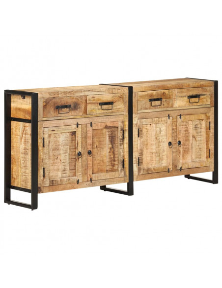 Credenza 172x35x80 cm in Legno Massello di Mango