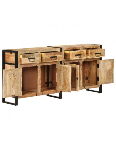 Credenza 172x35x80 cm in Legno Massello di Mango