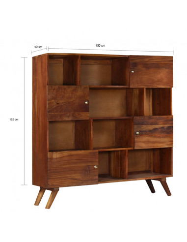 Credenza in Legno Massello di Recupero 150x40x152 cm