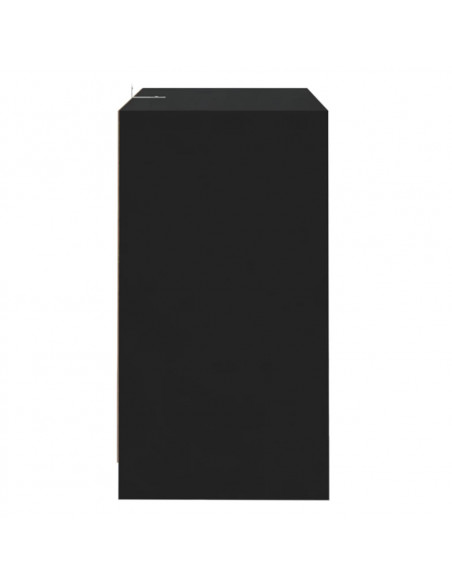 Credenza Nera 70x41x75 cm in Truciolato