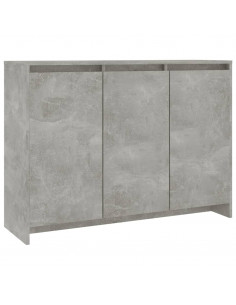 Credenza Grigio Cemento 102x33x75 cm in Truciolato 2