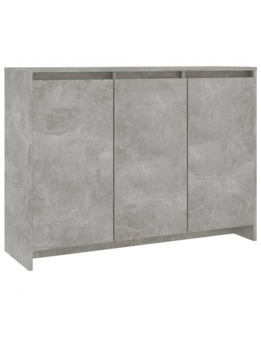 Credenza Grigio Cemento 102x33x75 cm in Truciolato