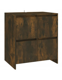 Credenza Rovere Fumo 70x41x75 cm in Truciolato 2