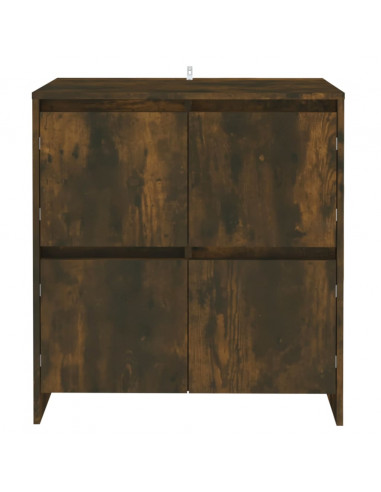 Credenza Rovere Fumo 70x41x75 cm in Truciolato