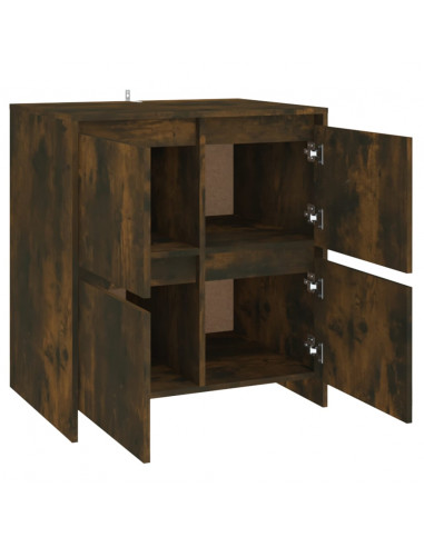 Credenza Rovere Fumo 70x41x75 cm in Truciolato