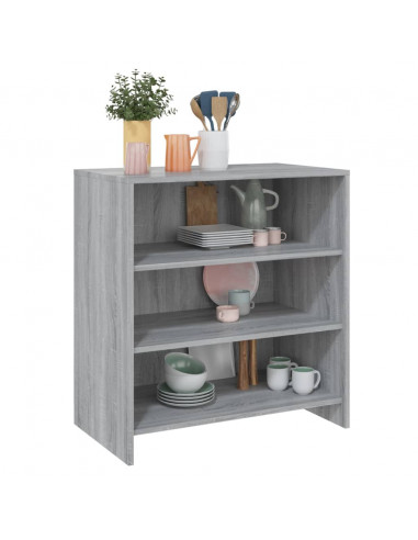 Credenza Grigio Sonoma 70x40,5x75 cm in Truciolato