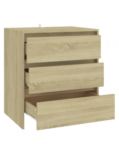 Credenza Rovere Sonoma 70x41x75 cm in Truciolato