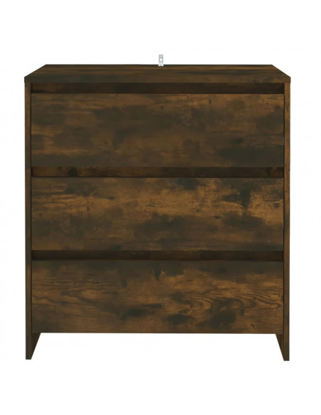 Credenza Rovere Fumo 70x41x75 cm in Truciolato