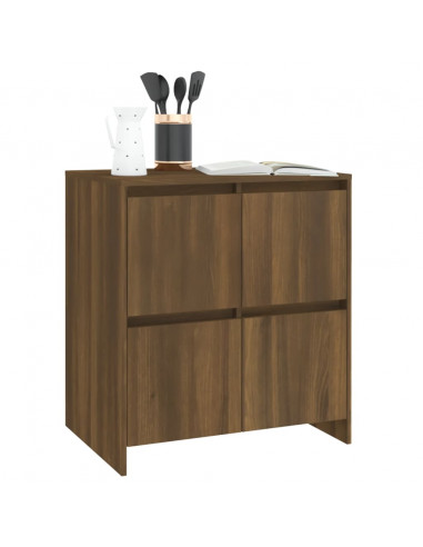Credenze 2 pz Rovere Marrone 70x41x75 cm in Truciolato