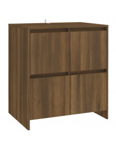 Credenza Rovere Marrone 70x41x75 cm in Truciolato 2