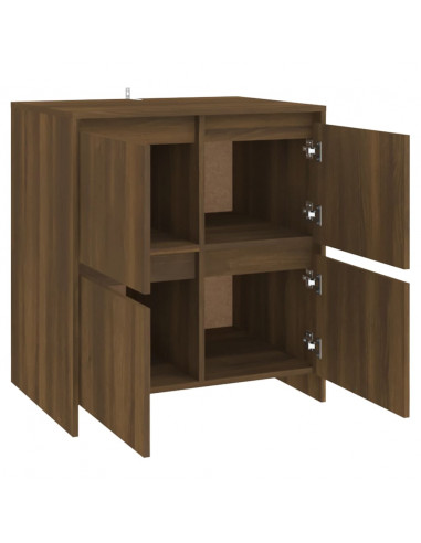 Credenza Rovere Marrone 70x41x75 cm in Truciolato