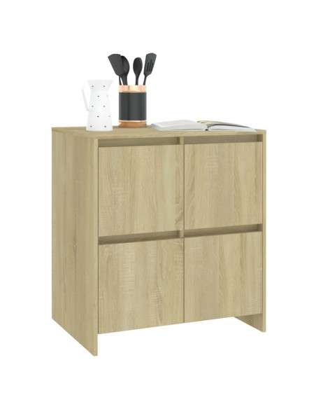 Credenze 2 pz Rovere Sonoma 70x41x75 cm in Truciolato