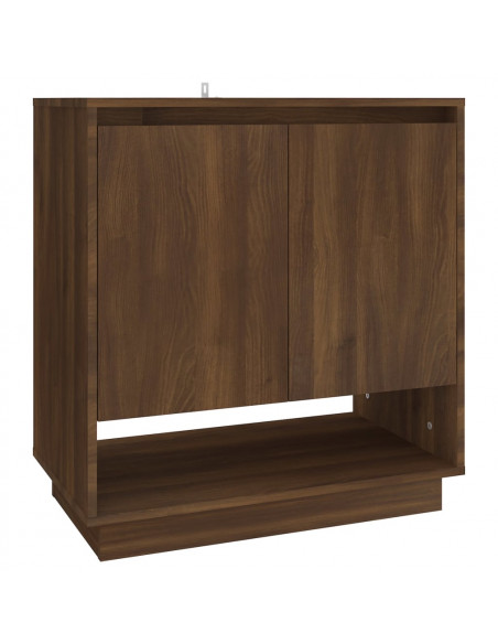 Credenza Rovere Marrone 70x41x75 cm in Truciolato