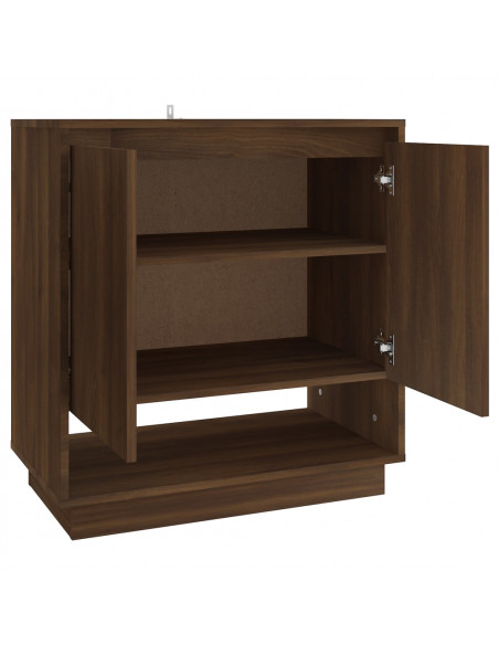 Credenza Rovere Marrone 70x41x75 cm in Truciolato