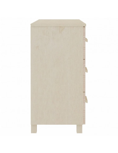 Credenza HAMAR Miele 90x40x80 cm in Legno Massello di Pino