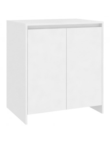 Credenza Bianca 70x41x75 cm in Legno Multistrato