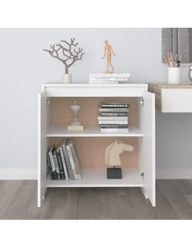 Credenza Bianca 70x41x75 cm in Legno Multistrato