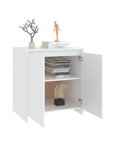 Credenza Bianca 70x41x75 cm in Legno Multistrato