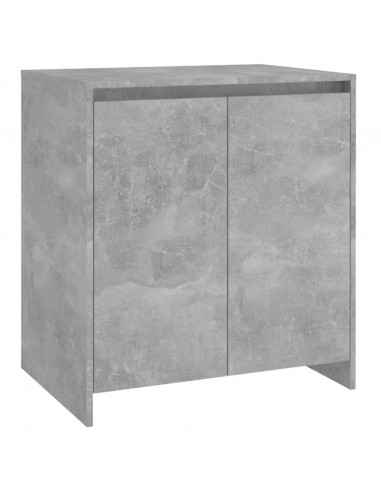 Credenza Grigio Cemento 70x41x75 cm in Legno Multistrato