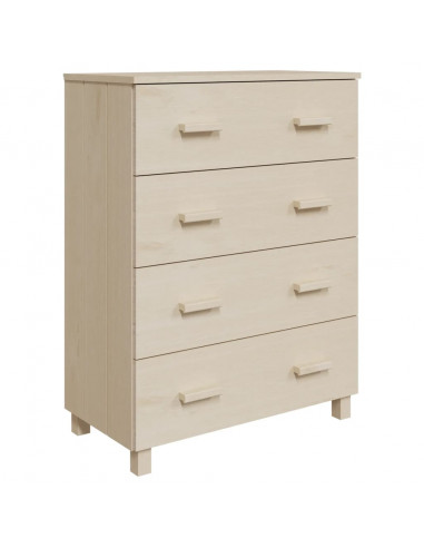 Credenza HAMAR Miele 79x40x103,5 cm in Legno Massello di Pino