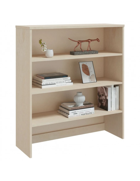 Piano Credenza HAMAR Miele 90x35x100 cm Legno Massello di Pino