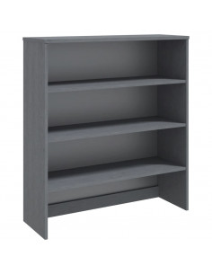 Piano Credenza HAMAR Grigio Scuro 90x30x100 cm Legno di Pino 2