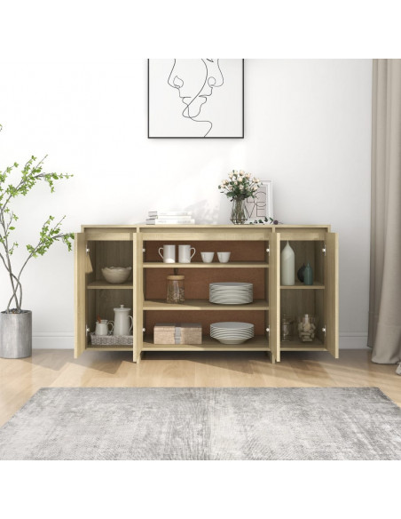 Credenza Rovere Sonoma 135x41x75 cm in Truciolato
