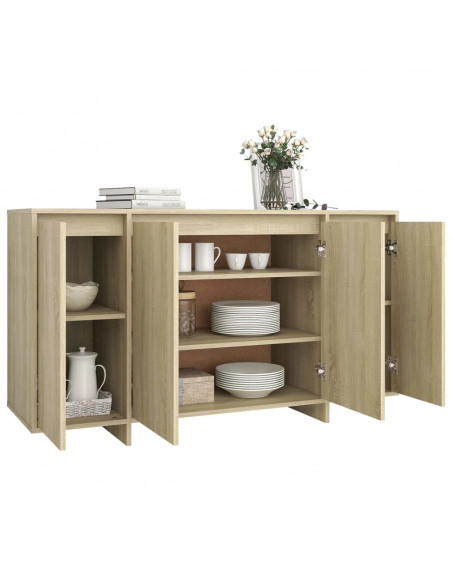 Credenza Rovere Sonoma 135x41x75 cm in Truciolato