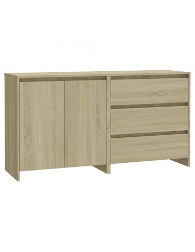 Credenze 2 pz Rovere Sonoma in Legno Multistrato