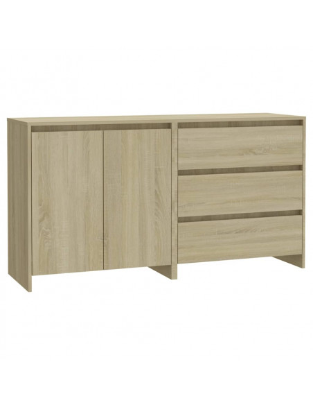 Credenze 2 pz Rovere Sonoma in Legno Multistrato