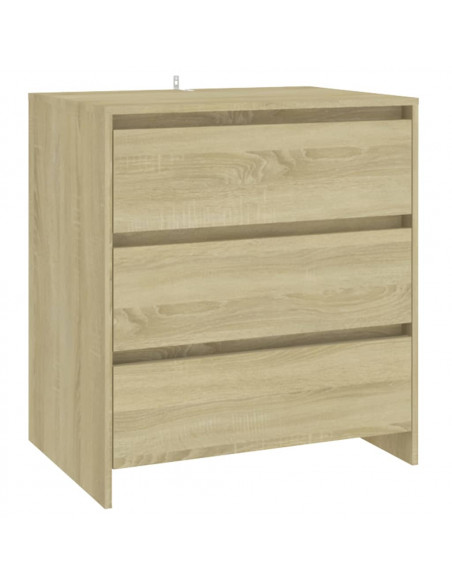 Credenze 3 pz Rovere Sonoma in Legno Multistrato