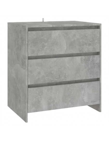 Credenze 3 pz Grigio Cemento in Legno Multistrato