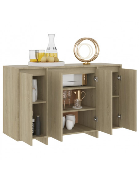 Credenza Rovere Sonoma 120x41x75 cm in Truciolato