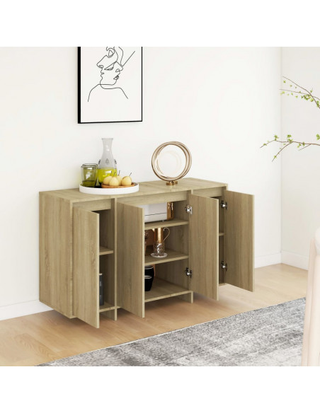 Credenza Rovere Sonoma 120x41x75 cm in Truciolato