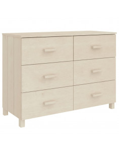 Credenza HAMAR Miele 113x40x80 cm in Legno Massello di Pino 2